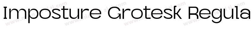 Imposture Grotesk Regular字体转换